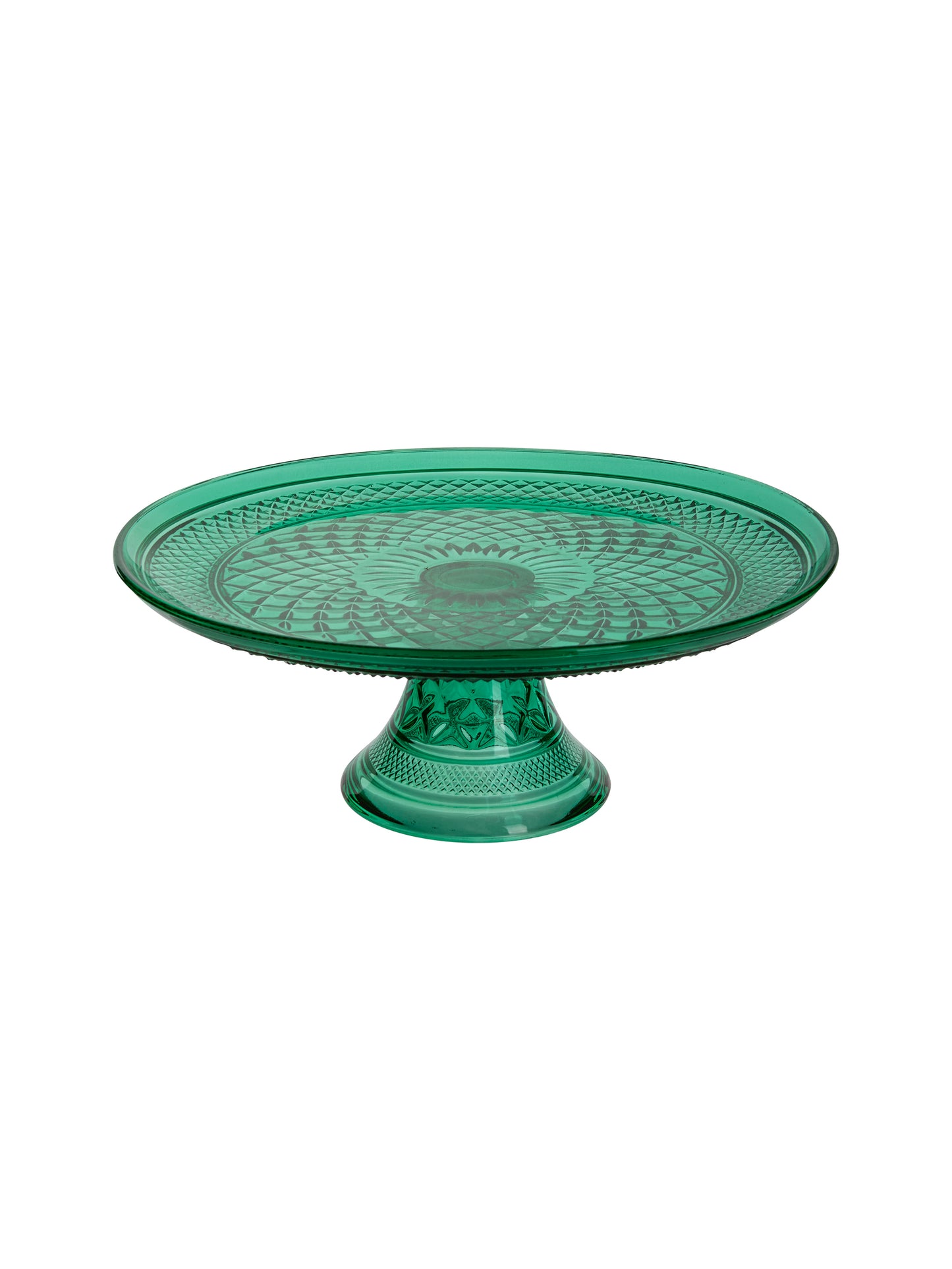 Vintage 1960s Wexford Emerald Green Cake Stand Weston Table