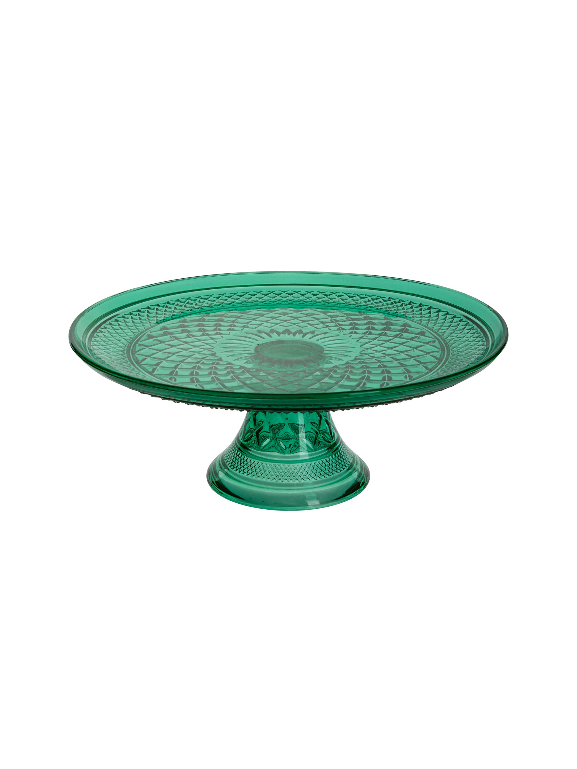 Vintage 1960s Wexford Emerald Green Cake Stand Weston Table