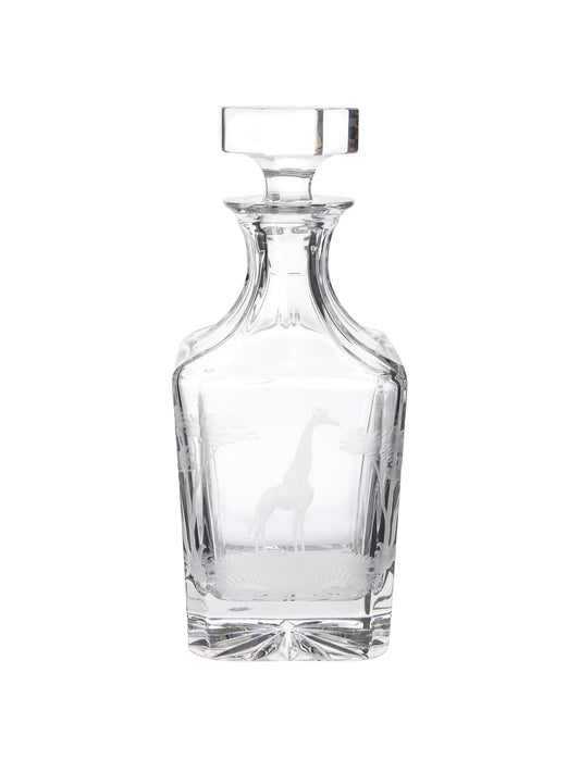 Vintage 1966 Crystal Queen Lace Giraffe Decanter Weston Table
