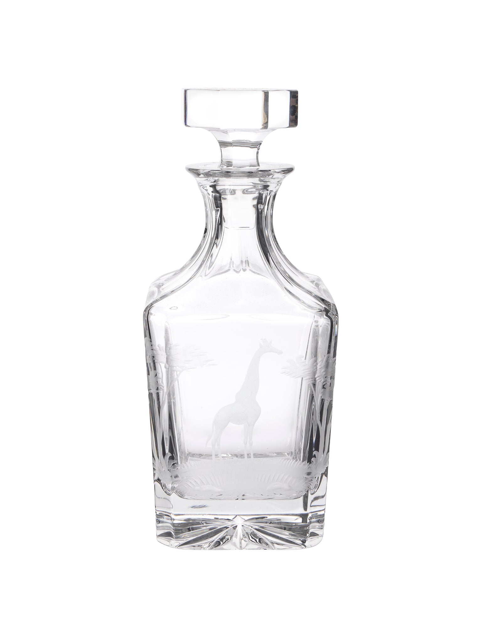 Vintage 1966 Crystal Queen Lace Giraffe Decanter Weston Table