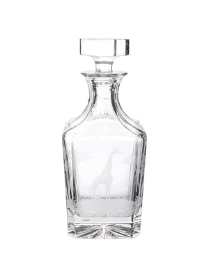  Vintage 1966 Crystal Queen Lace Giraffe Decanter Weston Table 