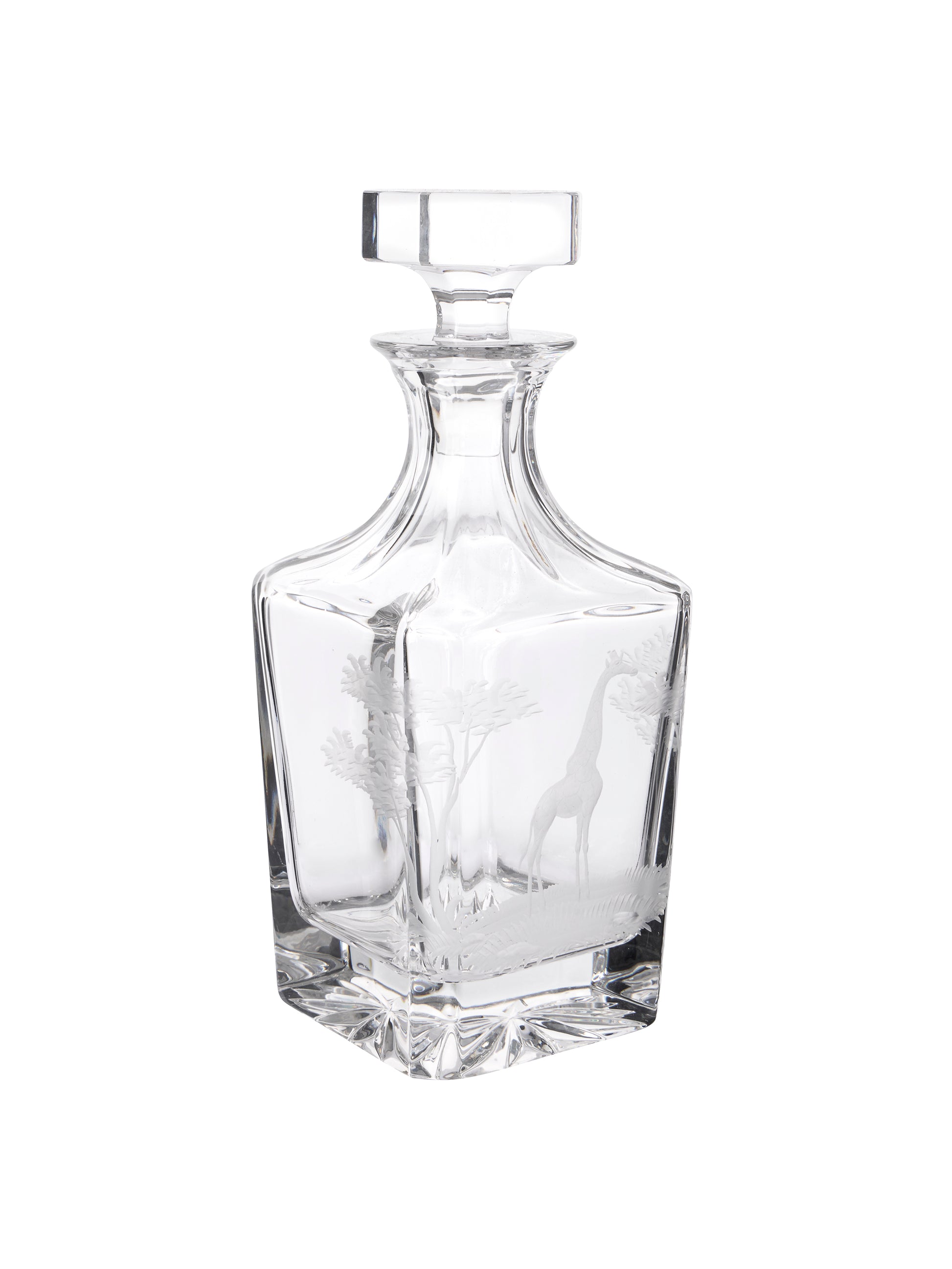 Vintage 1966 Crystal Queen Lace Giraffe Decanter Weston Table