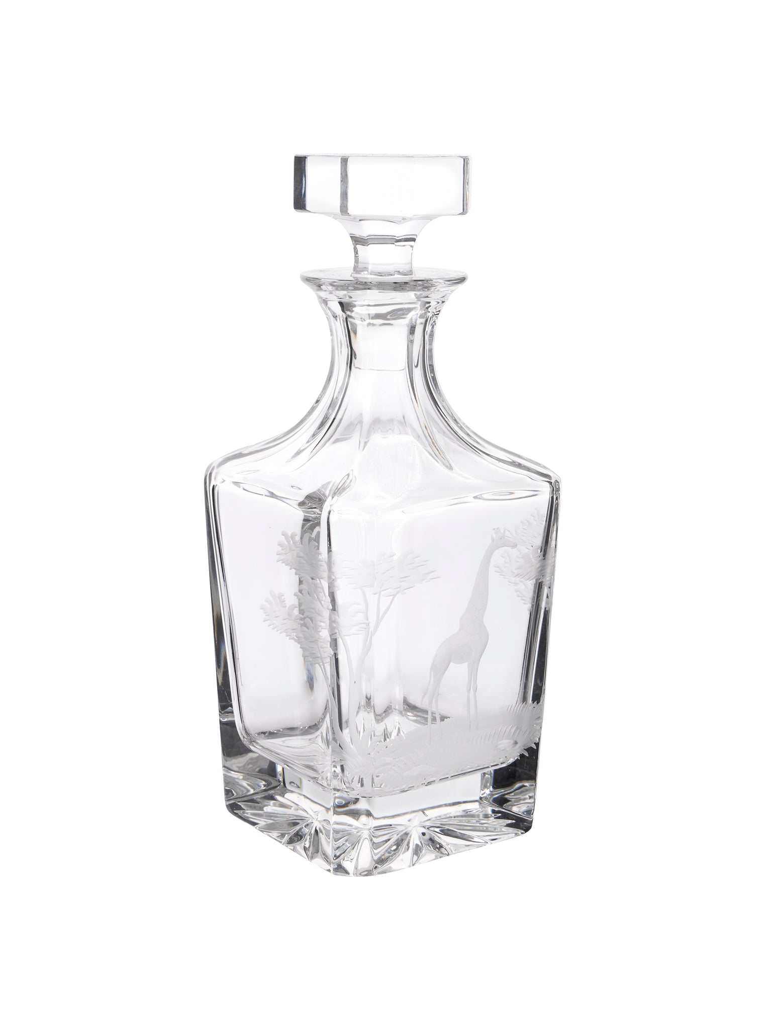 Vintage 1966 Crystal Queen Lace Giraffe Decanter Weston Table