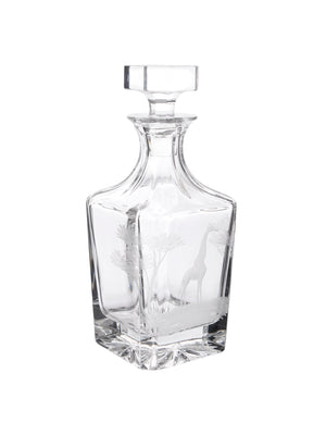  Vintage 1966 Crystal Queen Lace Giraffe Decanter Weston Table 