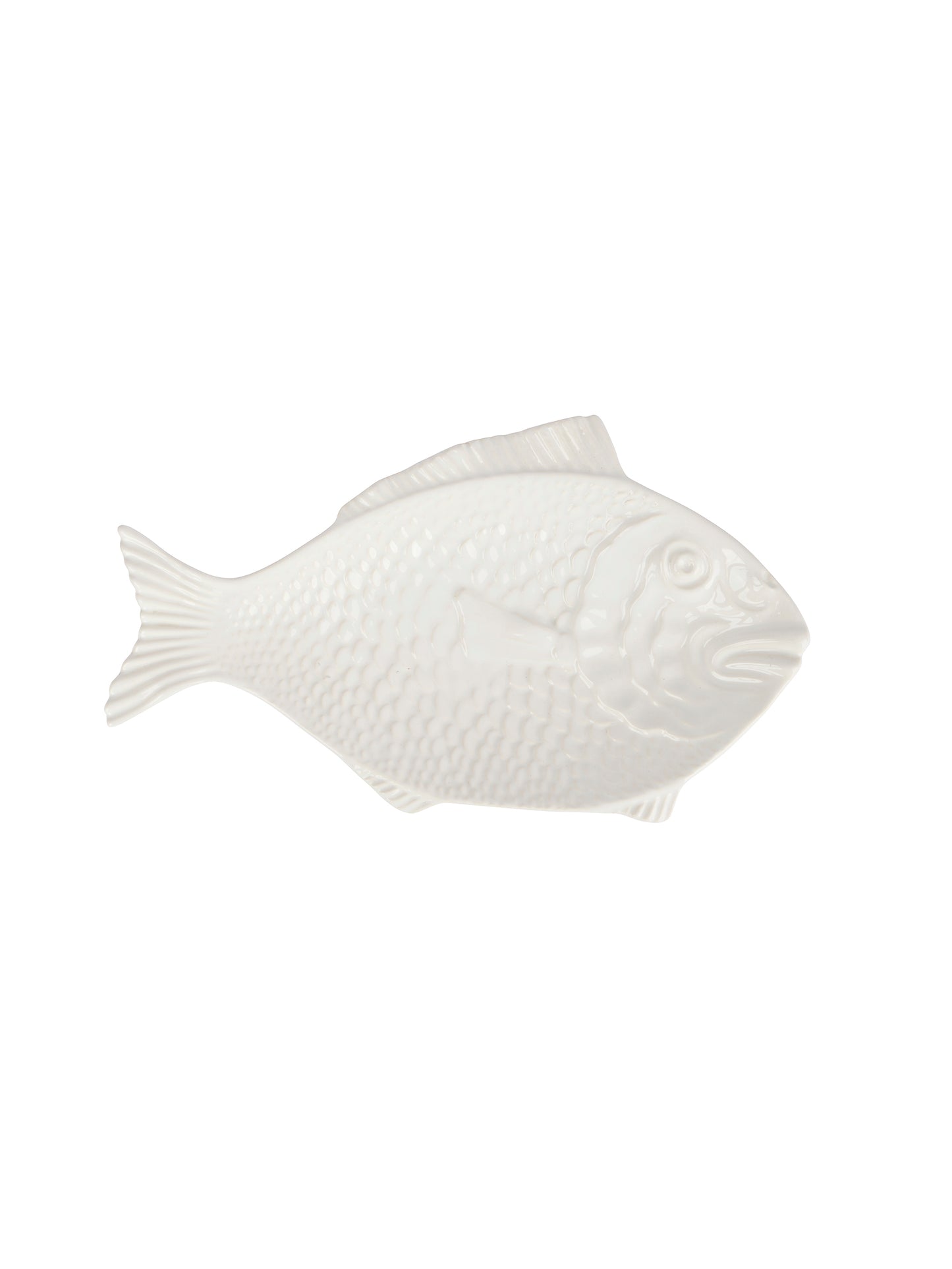 Vintage 1970s California Pottery Scaled Fish Serving Dish Weston Table