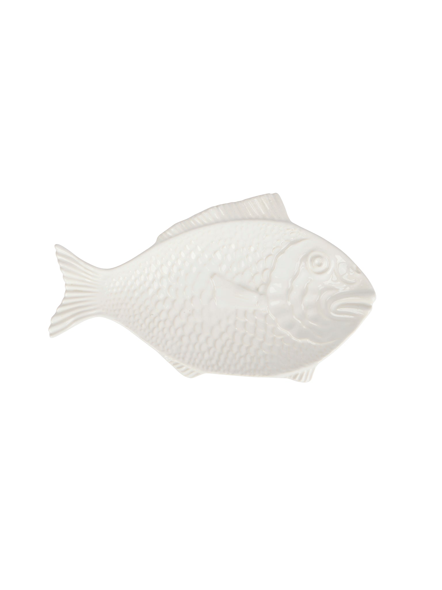 Vintage 1970s California Pottery Scaled Fish Serving Dish Weston Table