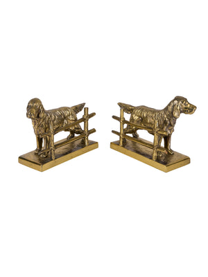  Vintage 1970s Hunting Dog Bookends Weston Table 