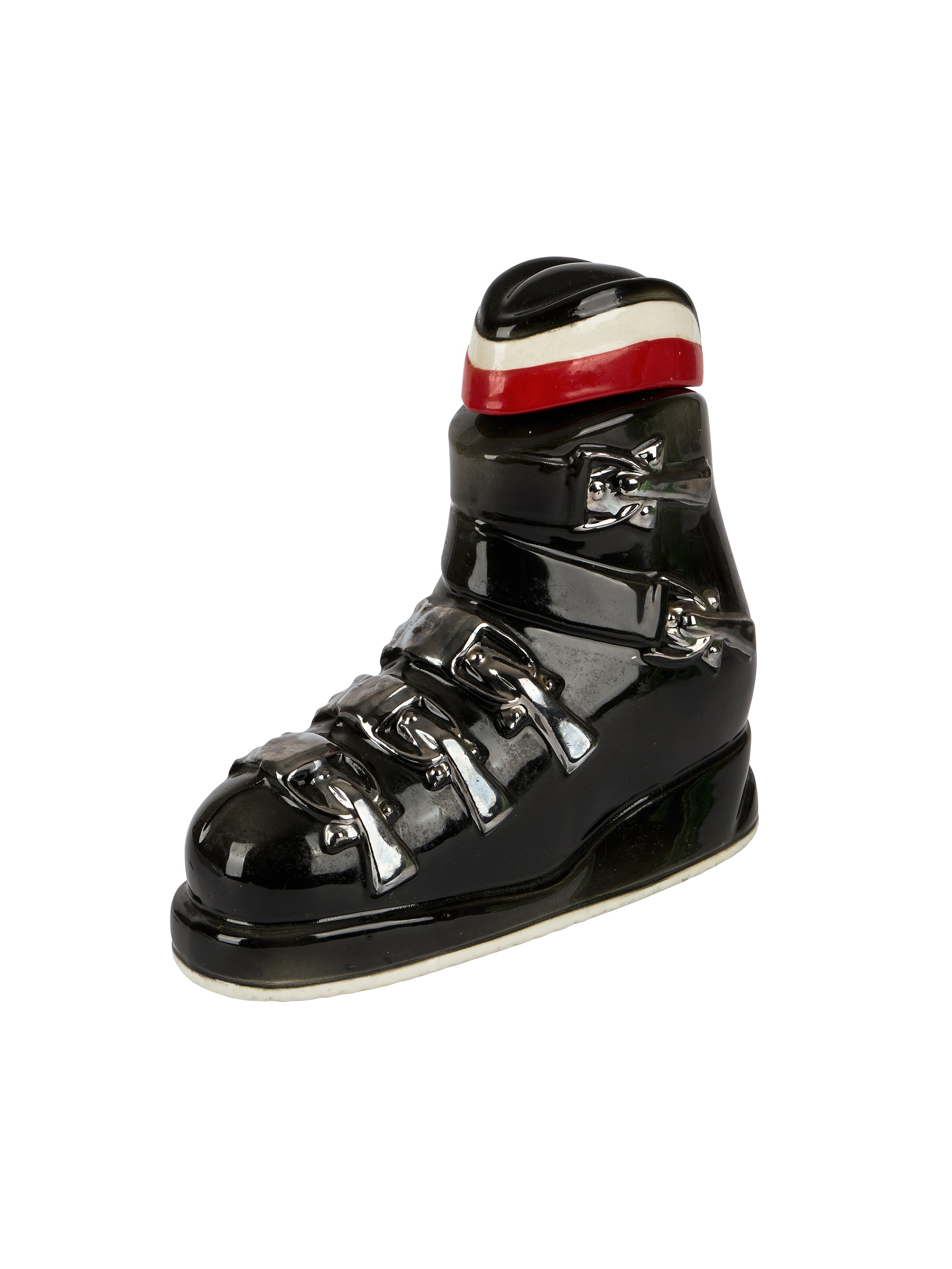 Vintage 1972 Ezra Brooks Ski Boot Decanter Weston Table