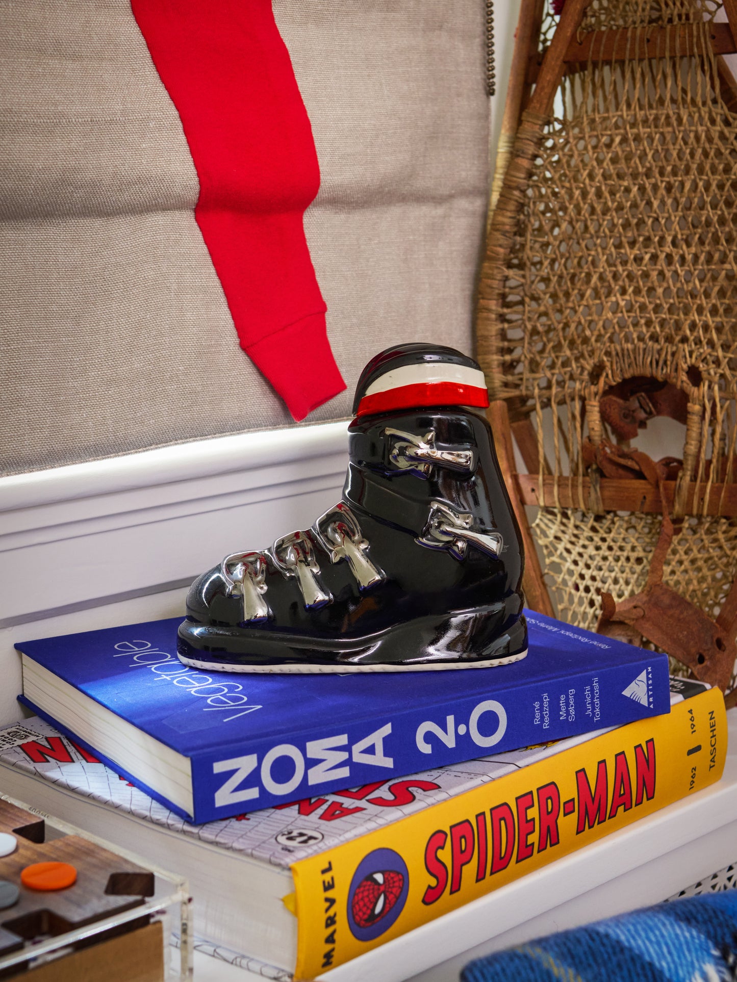 Vintage 1972 Ezra Brooks Ski Boot Decanter Weston Table