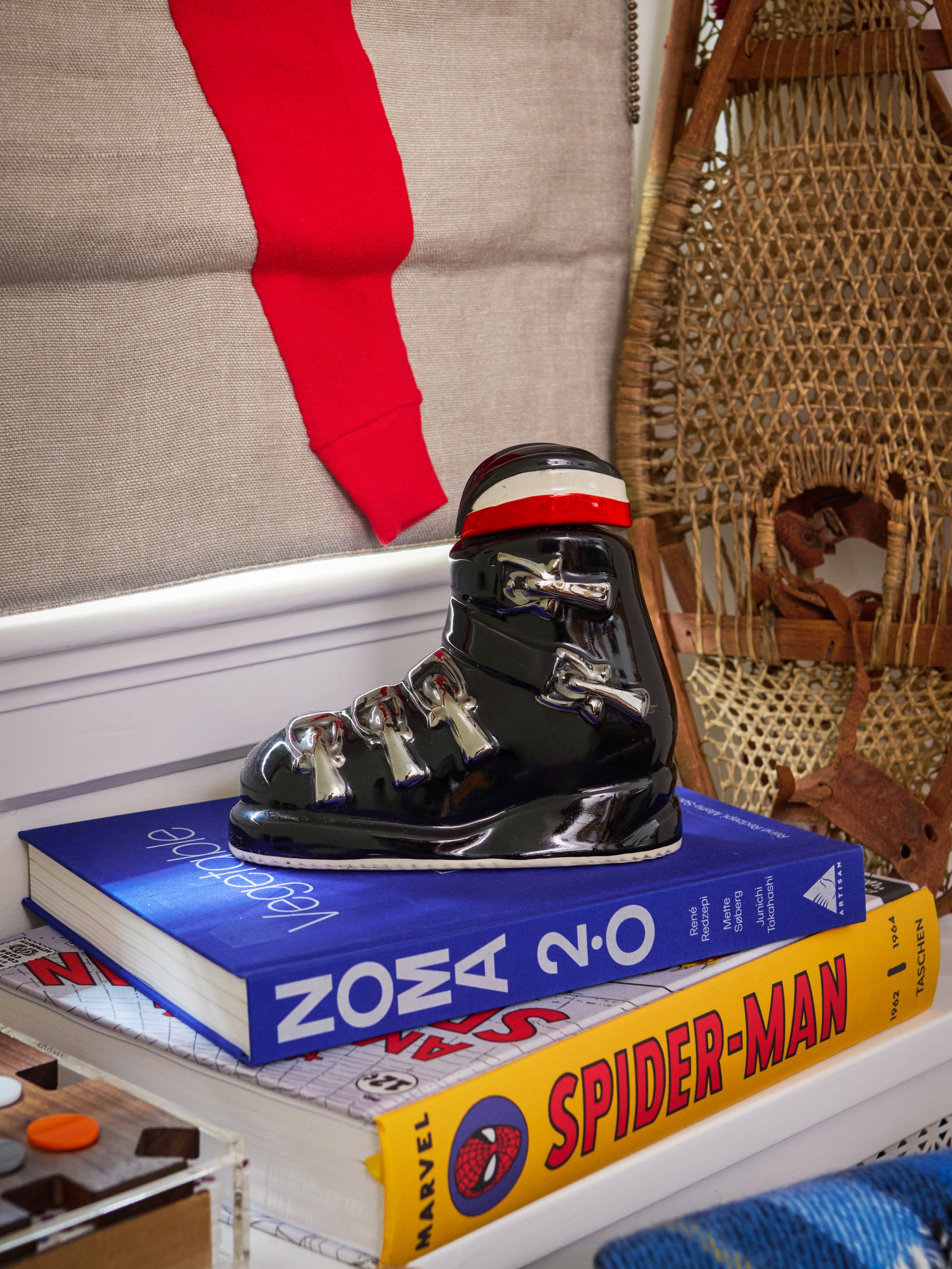 Vintage 1972 Ezra Brooks Ski Boot Decanter Weston Table