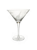 Vintage 1980s Crystal Queen Lace Safari Martini Glass