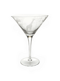 Vintage 1980s Crystal Queen Lace Safari Martini Glass