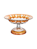 Vintage 19th Century Amber French Glass Footed Bowl Weston Table
