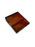 Vintage 19th Century Brass Bound Burl Walnut Writing Slope Weston Table