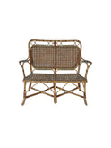 Vintage 19th Century Chartes Chateau Wicker Garden Set Bench Weston Table