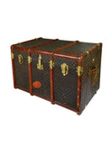 Vintage 19th Century Checked Courier Trunk Weston Table
