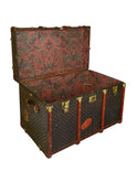 Vintage 19th Century Checked Courier Trunk Weston Table