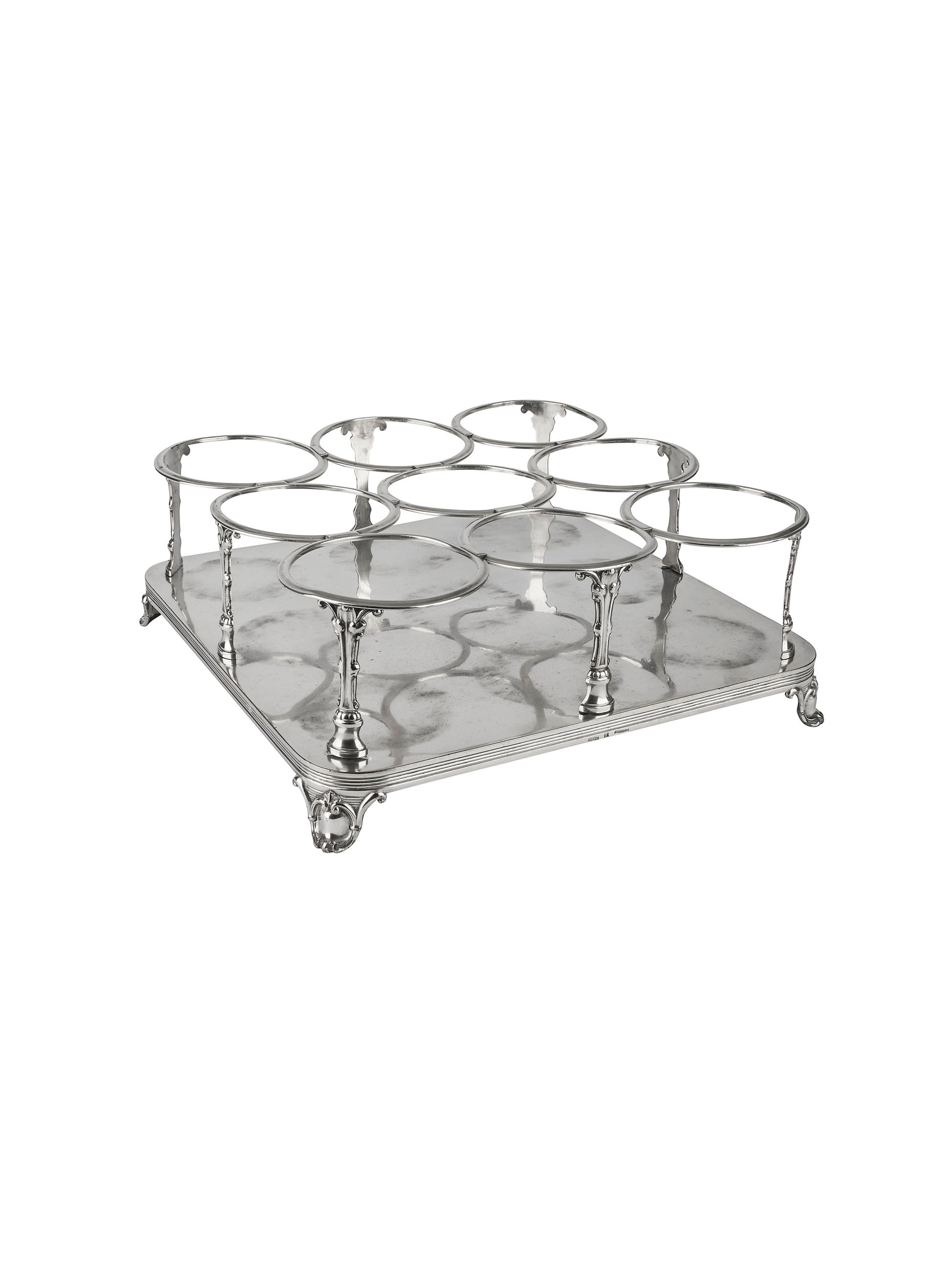 Vintage 19th Century Christofle Silver Plate Wine Bottle Holder Weston Table