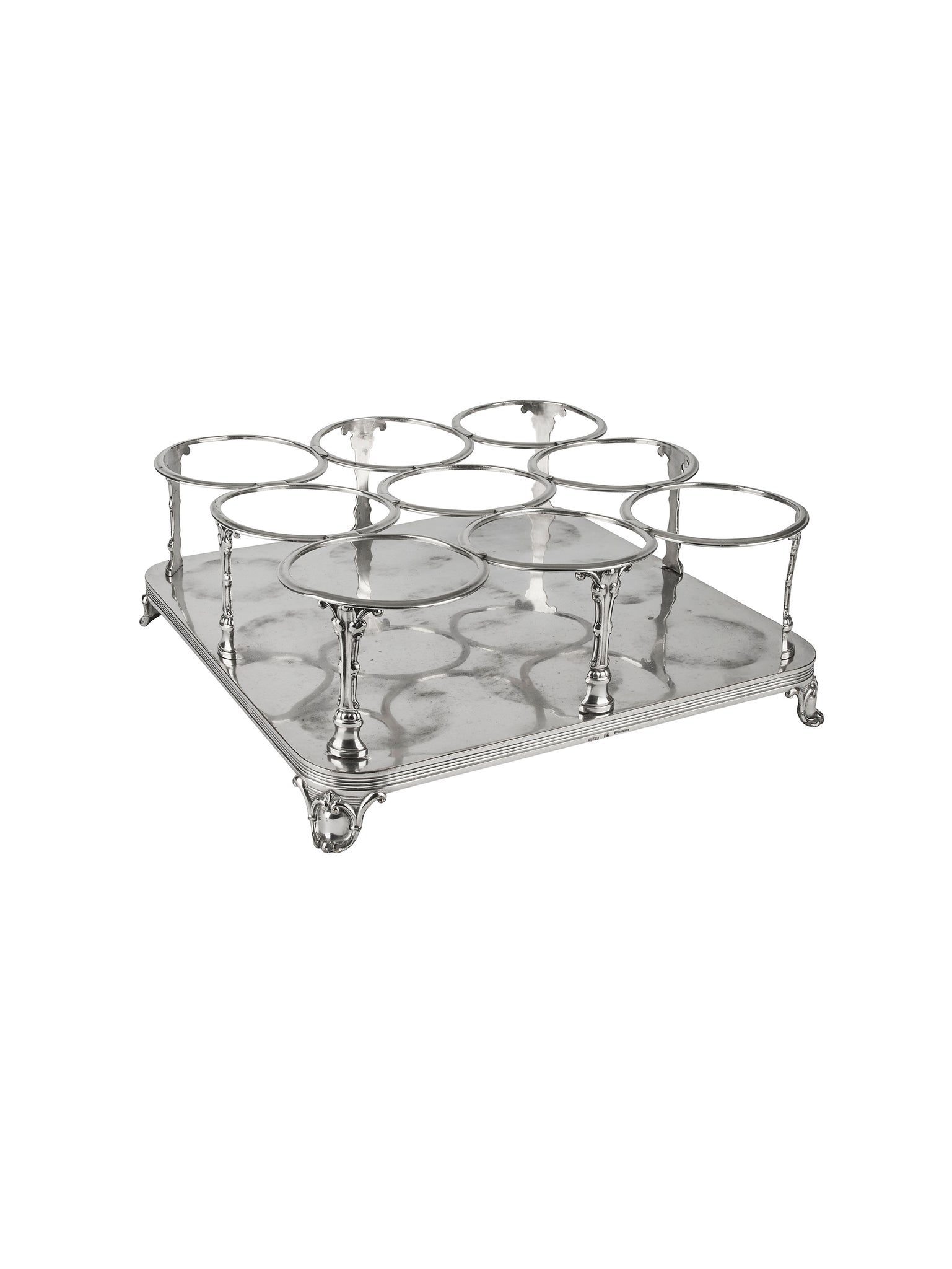 Vintage 19th Century Christofle Silver Plate Wine Bottle Holder Weston Table