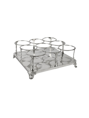  Vintage 19th Century Christofle Silver Plate Wine Bottle Holder Weston Table 