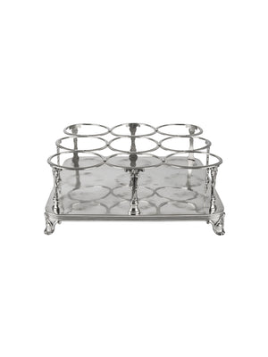  Vintage 19th Century Christofle Silver Plate Wine Bottle Holder Weston Table 