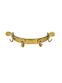 Vintage 19th Century Circular Brass Rack with Four Hooks Weston Table