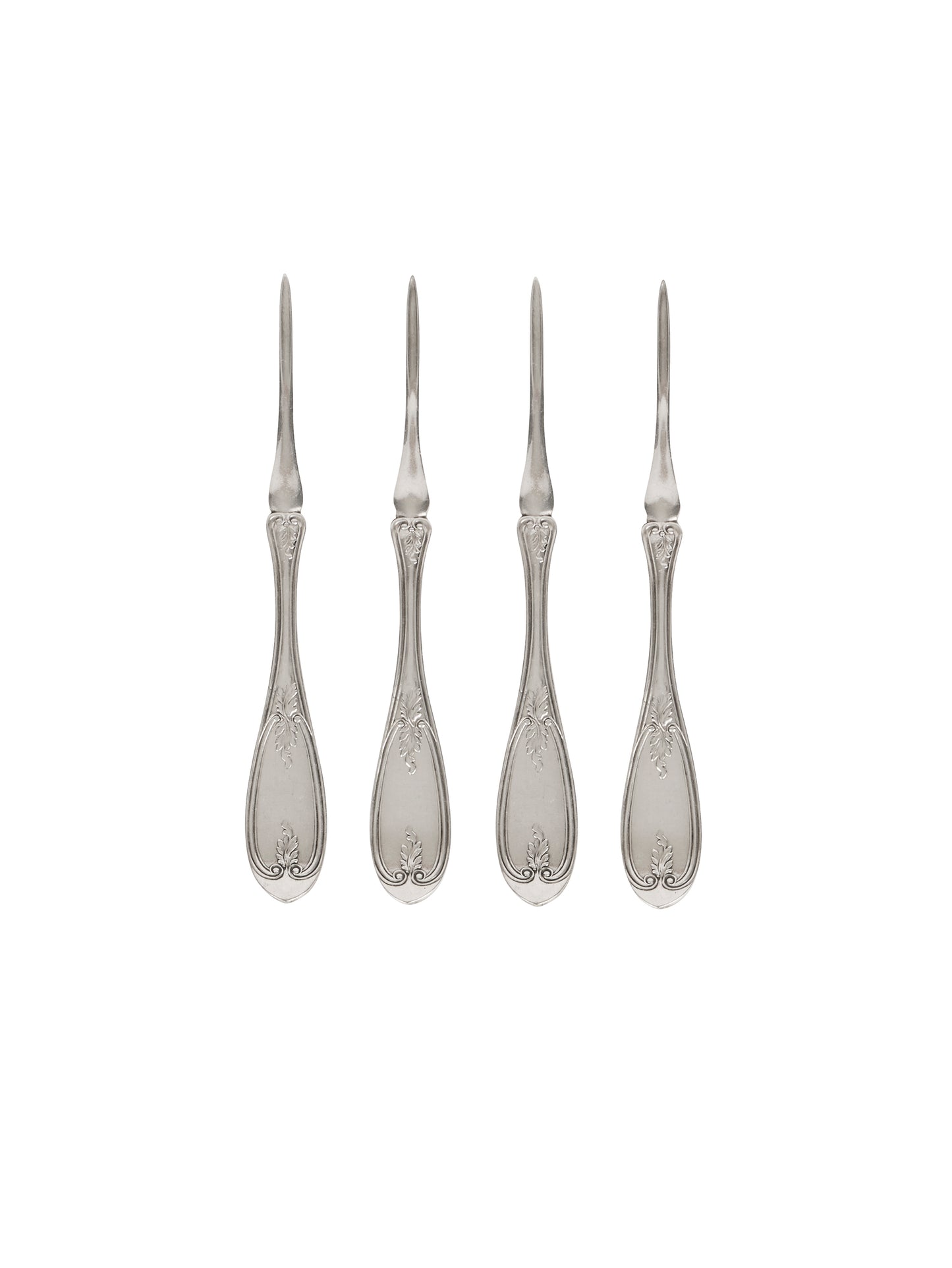 Vintage 19th Century Curran & Co. Silver Plate Nut Picks One Weston Table