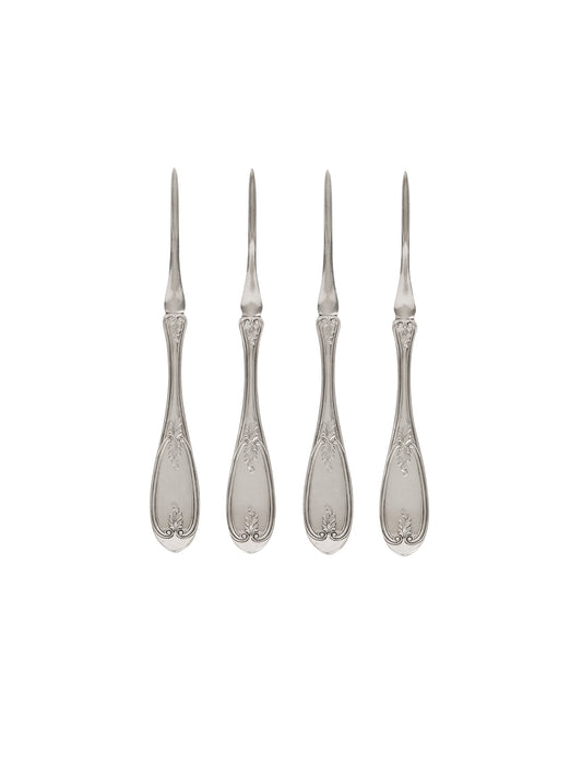 Vintage 19th Century Curran & Co. Silver Plate Nut Picks One Weston Table