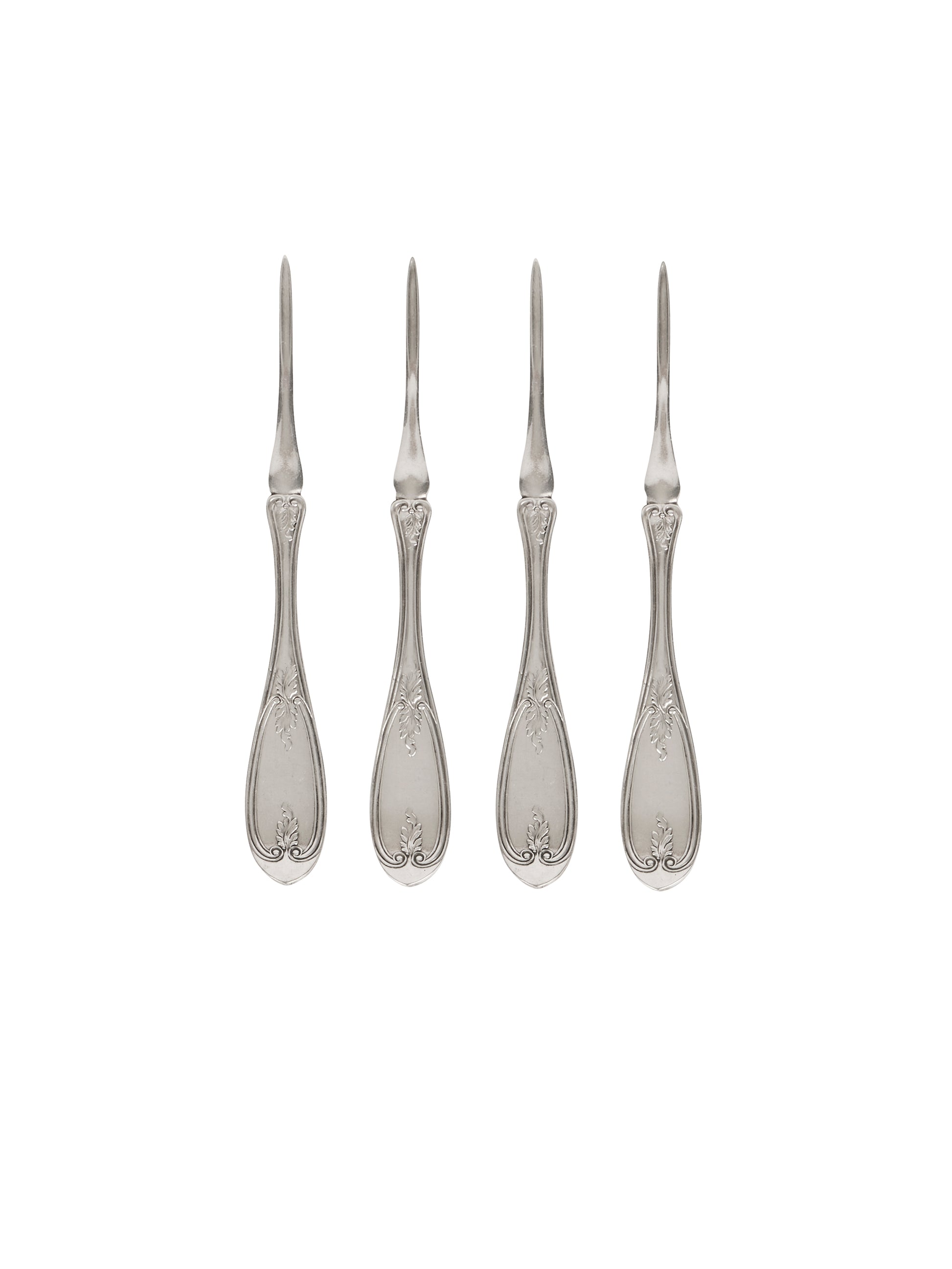 Vintage 19th Century Curran & Co. Silver Plate Nut Picks Weston Table