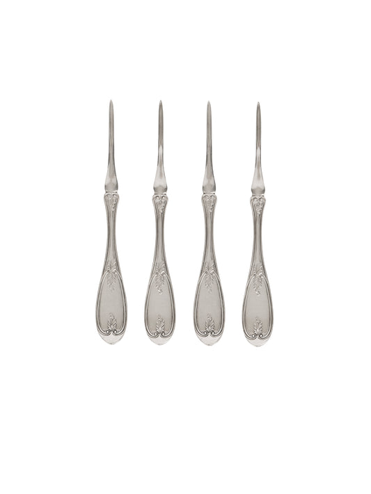 Vintage 19th Century Curran & Co. Silver Plate Nut Picks Weston Table