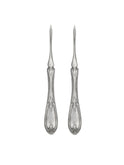 Vintage 19th Century Curran & Co. Silver Plate Nut Picks Two Weston Table