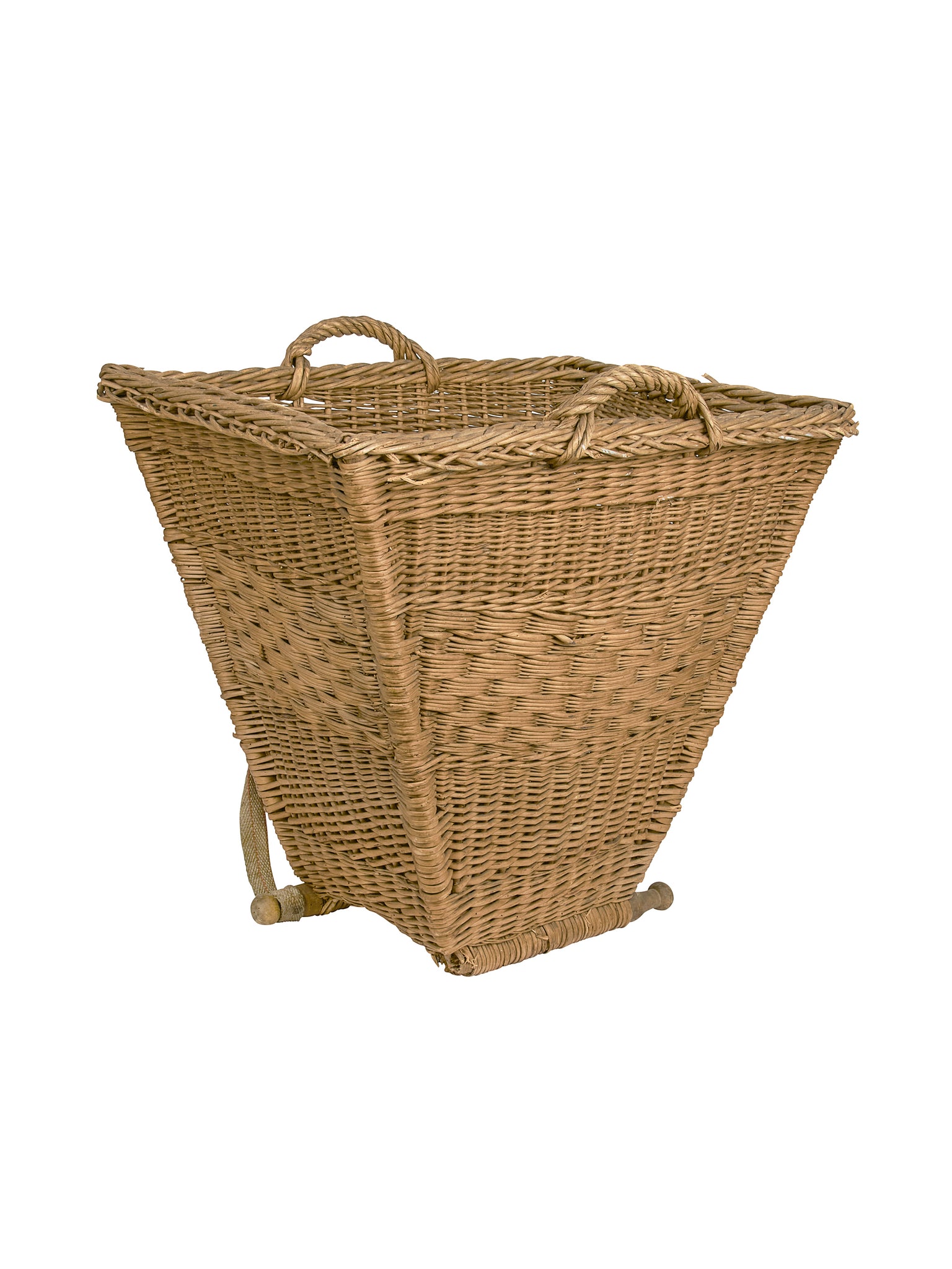 Vintage 19th Century Danish Gathering Basket Weston Table