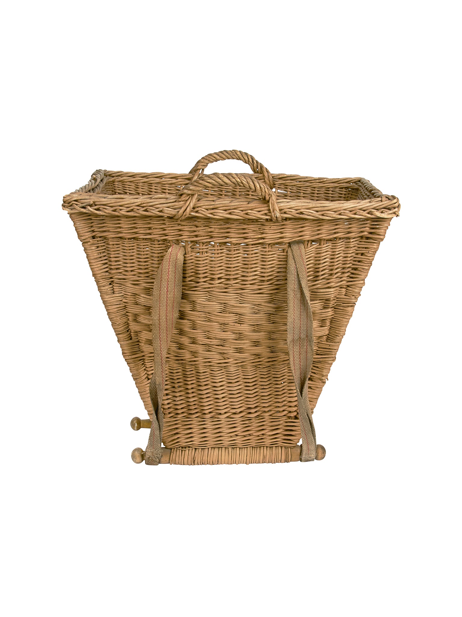 Vintage 19th Century Danish Gathering Basket Weston Table