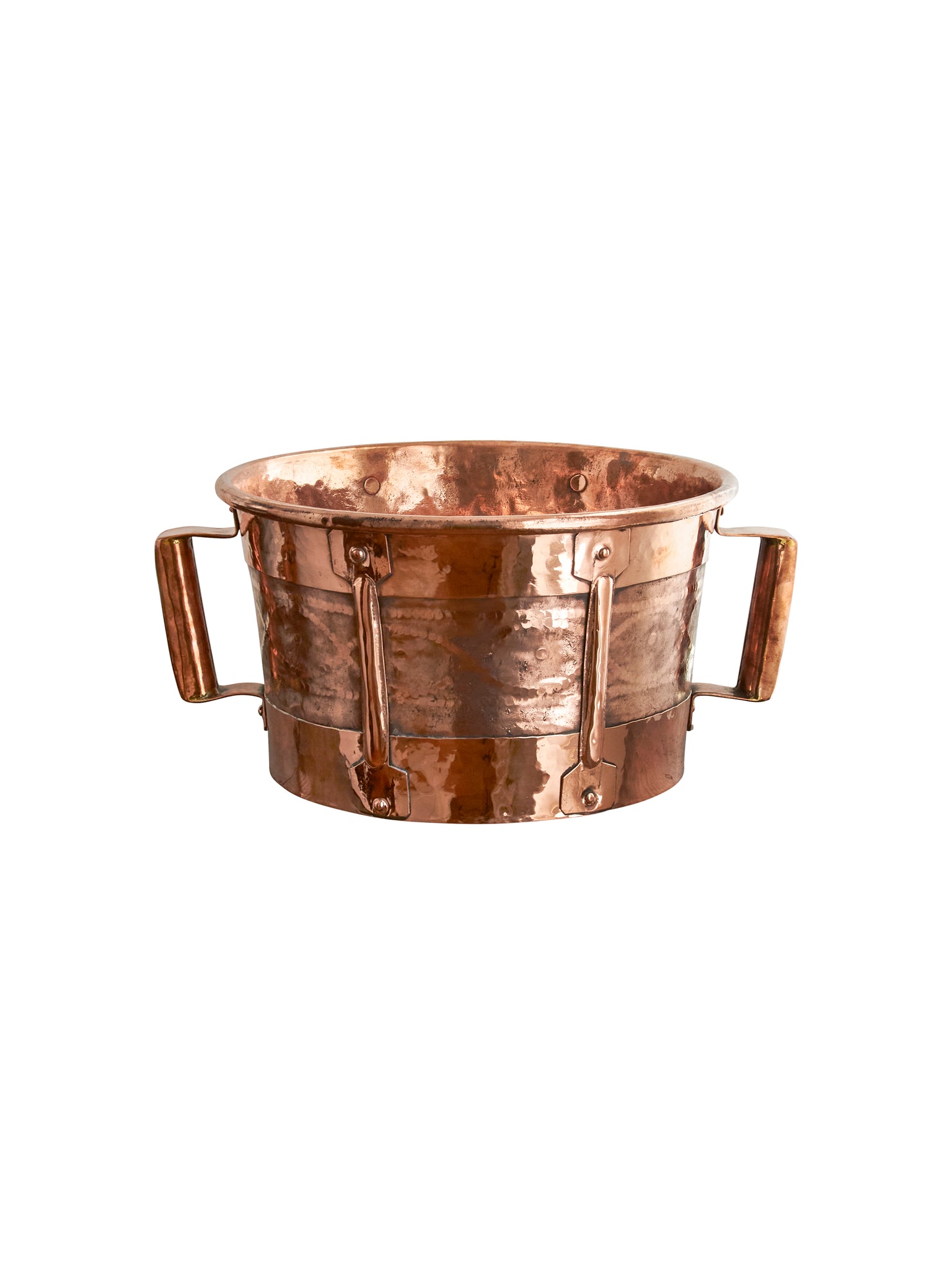 Vintage 19th Century Decorated Copper Grain Measure Weston Table