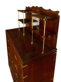 Vintage 19th Century English Campaign Secretary Weston Table