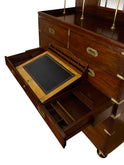 Vintage 19th Century English Campaign Secretary Weston Table