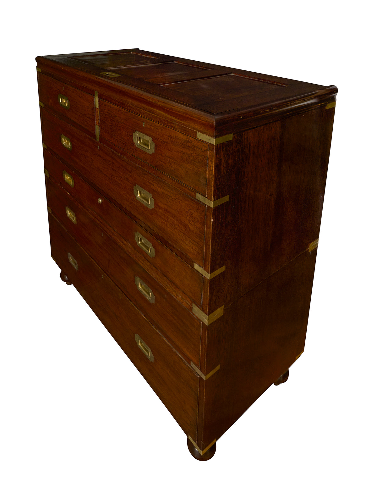 Vintage 19th Century English Campaign Secretary Weston Table