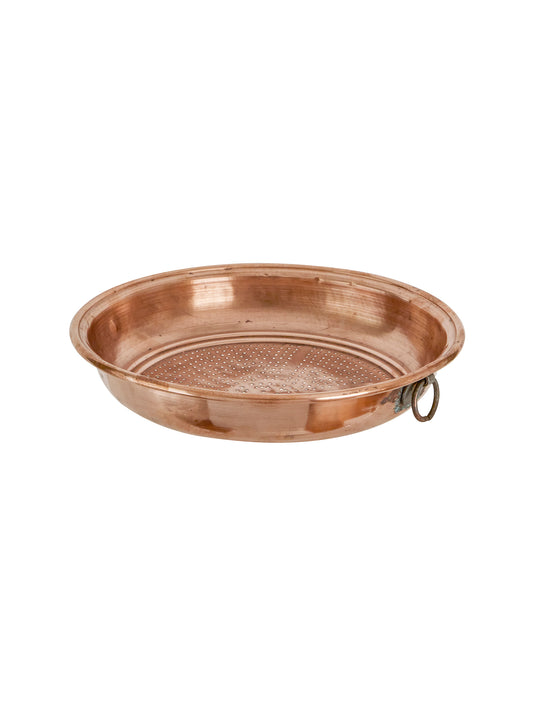Vintage 19th Century English Copper Colander Weston Table