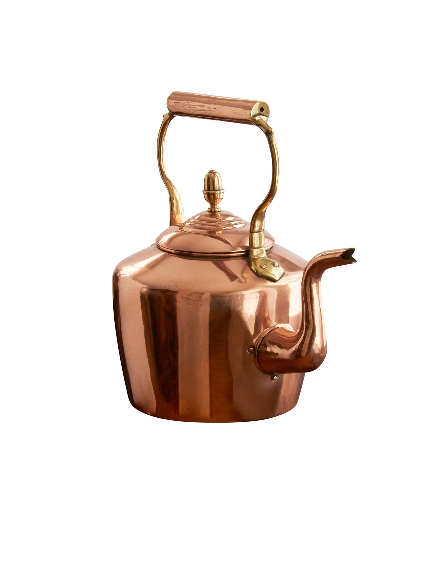 Vintage 19th Century English Copper Tea Kettle Weston Table