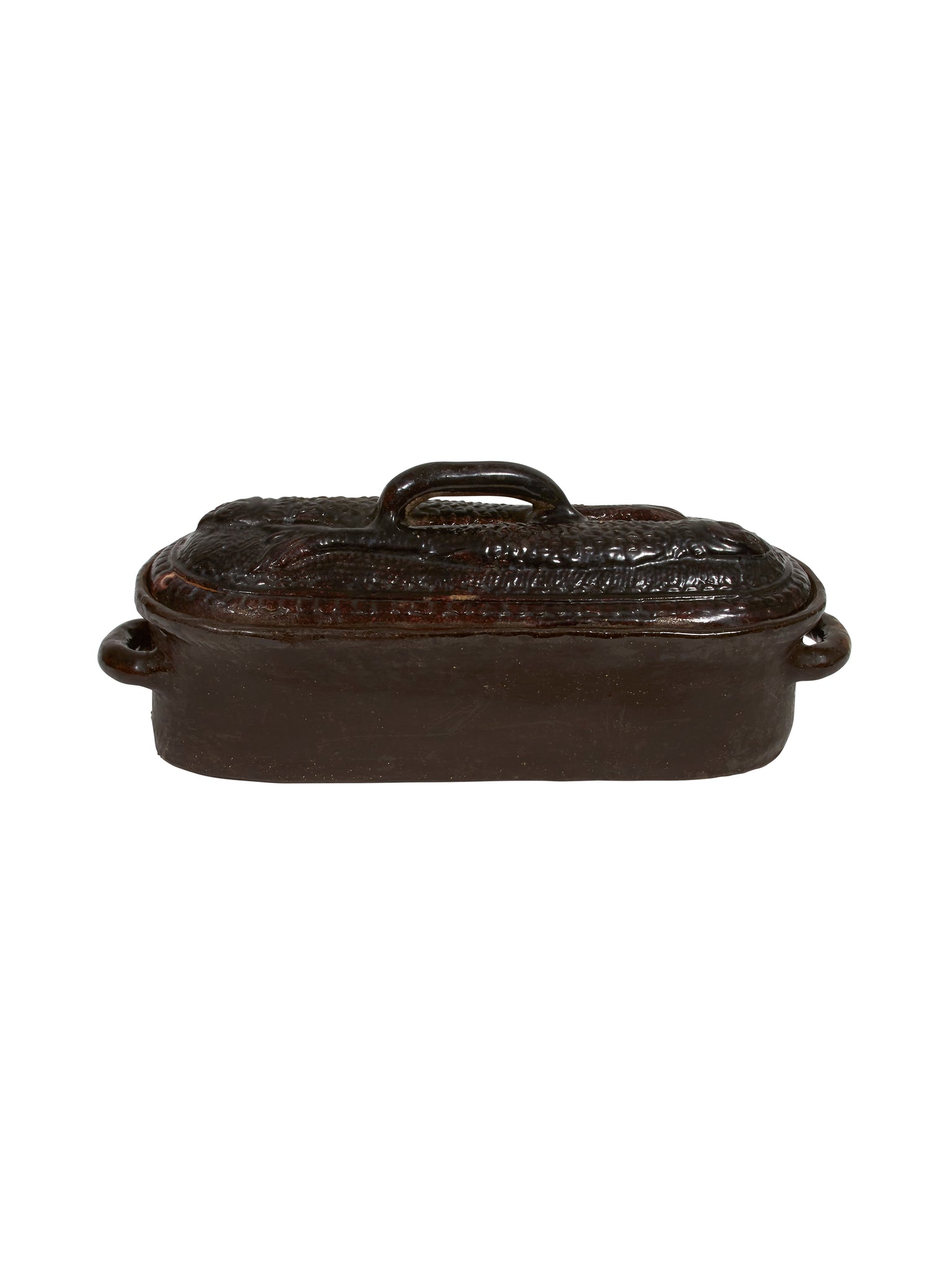 Vintage 19th Century English Fish Clay Pot Weston Table