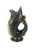Vintage 19th Century English Majolica Fish Jug Seven Weston Table