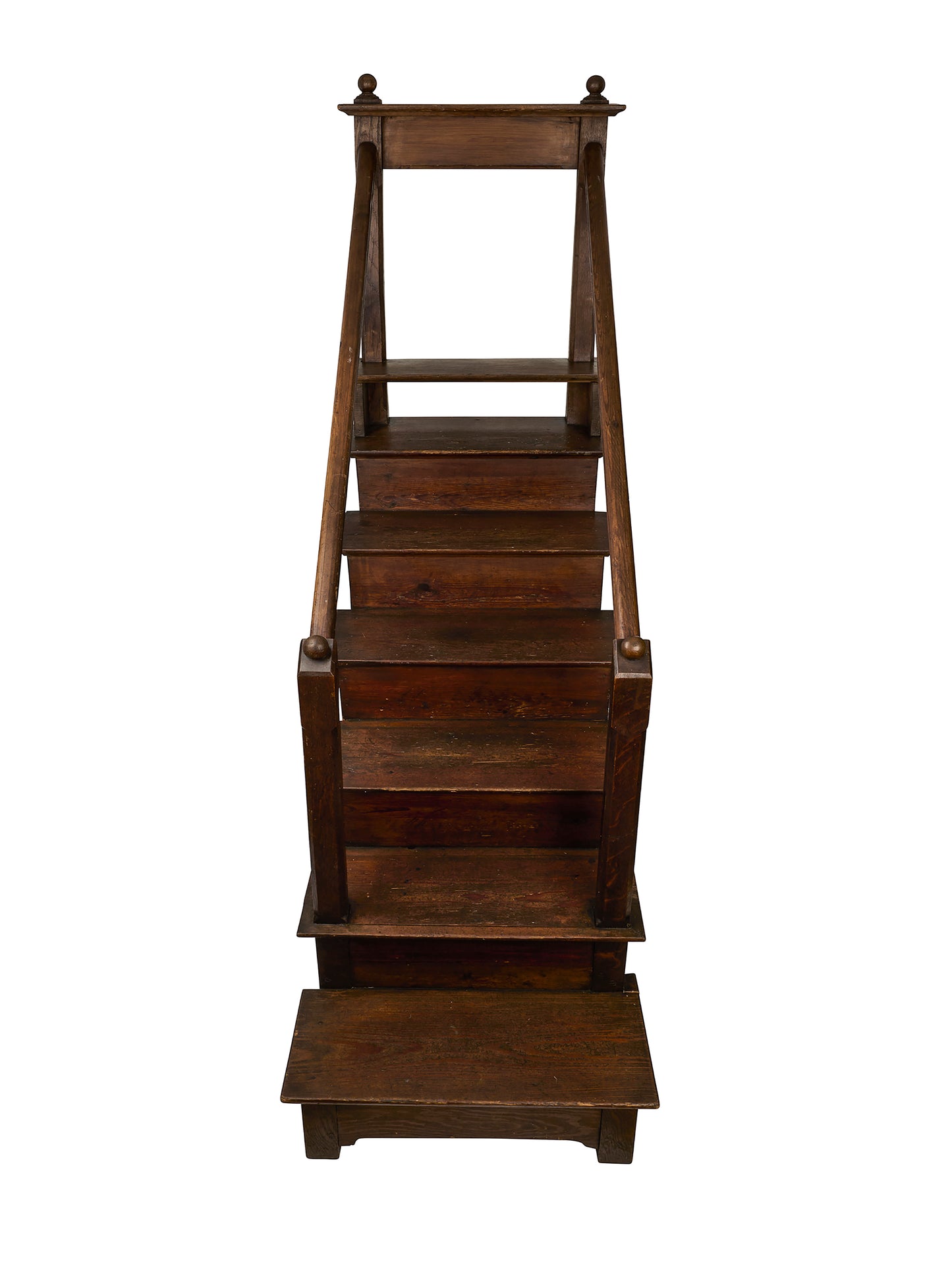 Vintage 19th Century English Oak Library Stairs Weston Table