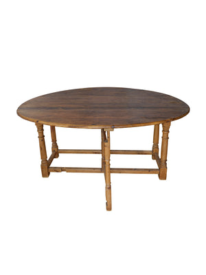  Vintage 19th Century English Oval Gateleg Table Weston Table 