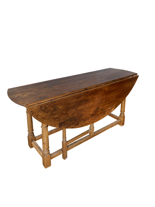 Vintage 19th Century English Oval Gateleg Table Weston Table