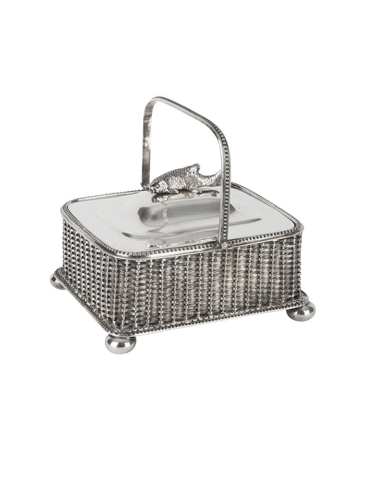 Vintage 19th Century English Silver Sardine Dish Weston Table