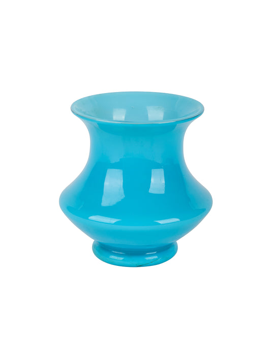 Vintage 19th Century French Blue Opaline Vase Weston Table