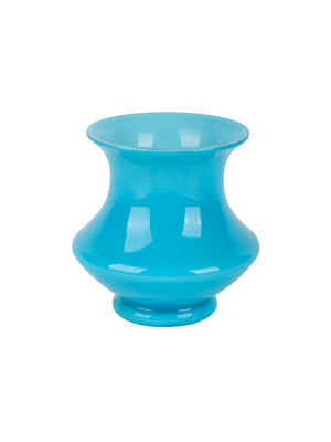  Vintage 19th Century French Blue Opaline Vase Weston Table 