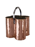 Vintage 19th Century French Copper Bottle Carrier Weston Table