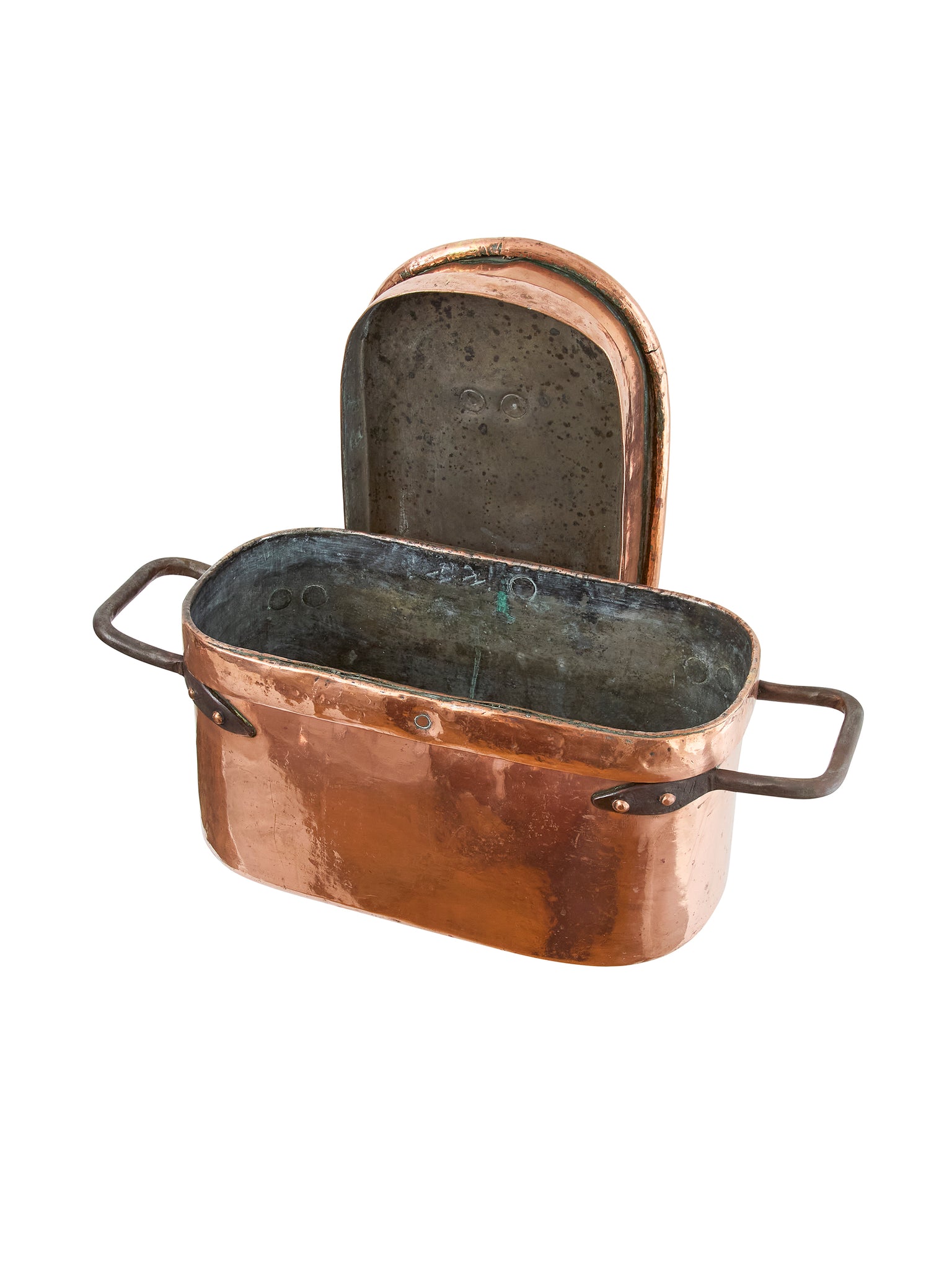 Vintage 19th Century French Copper Daubiere Weston Table