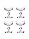 Vintage 19th Century French Crystal Cocktail Coupes Set of Four Weston Table